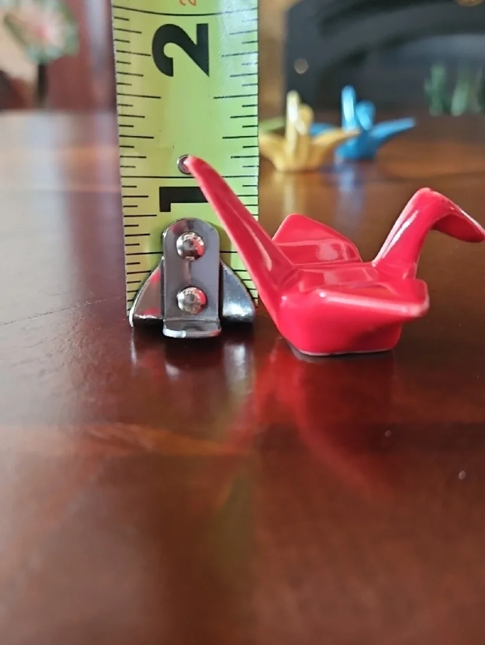 Japanese Ceramic Origami Crane Chopstick Rests - Set of 4 (Multi-Color)